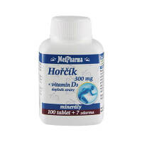 MEDPHARMA Hořčík 300 mg + vitamin D3 107 tablet