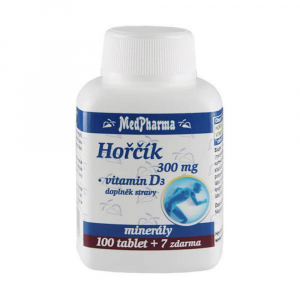 MEDPHARMA Hořčík 300 mg + vitamin D3 107 tablet MEDPHARMA Hořčík 300 mg + vitamin D3 107 tablet