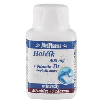 MedPharma Hořčík 300 mg + vit. D3 tbl. 37