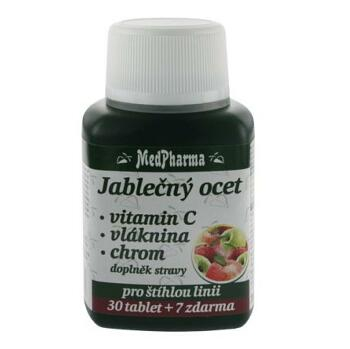 MEDPHARMA Jablečný ocet + vláknina + vitamin C + chrom 37 tablet