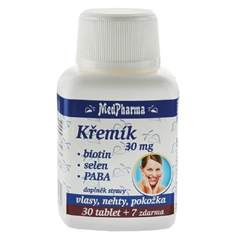 MedPharma Křemík 30 mg + Biotin + PABA tbl. 37
