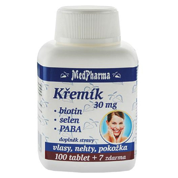 MEDPHARMA Křemík 30 mg + Biotin + PABA 107 tablet