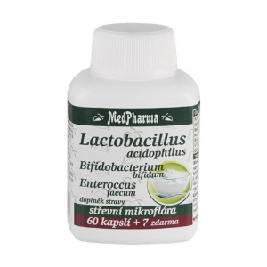MEDPHARMA Probiotická směs + Echinacea + vitamin C 67 kapslí MEDPHARMA Probiotická směs + Echinacea + vitamin C 67 kapslí