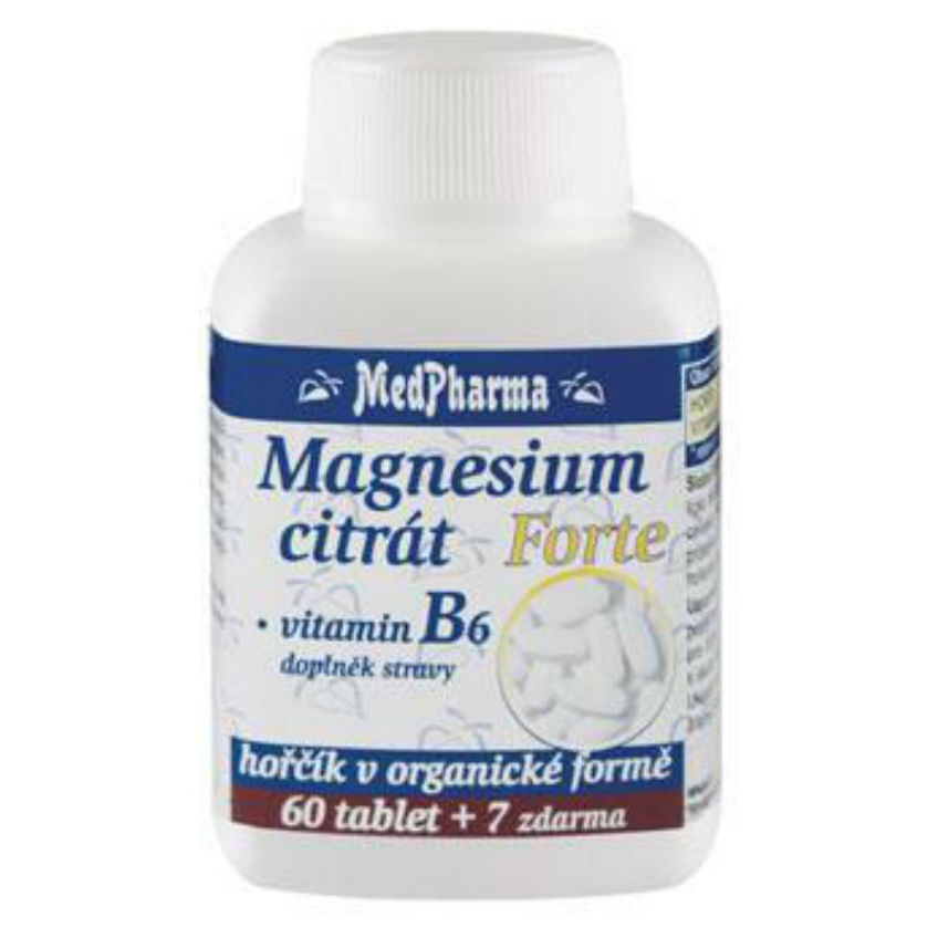E-shop MEDPHARMA Magnesium citrát Forte a vitamín B6 67 tablet