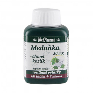 MEDPHARMA Meduňka + chmel + kozlík 67 tablet MEDPHARMA Meduňka + chmel + kozlík 67 tablet