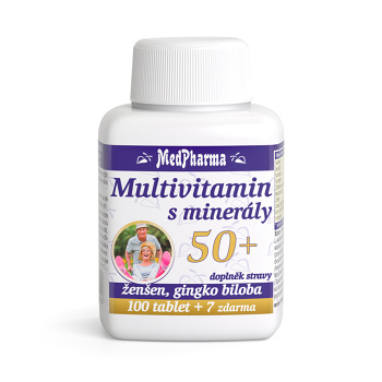 MEDPHARMA Multivitamin s minerály 50+  107 tablet (Multivitamíny) - Vícesložkové
