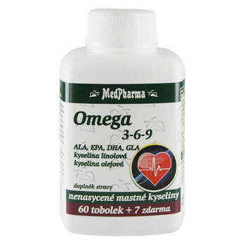 MEDPHARMA Omega 3-6-9 67 tobolek (Doplňky stravy na paměť) - Přírodní