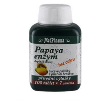 MEDPHARMA Papaya enzym cucavé pastilky 107 tablet