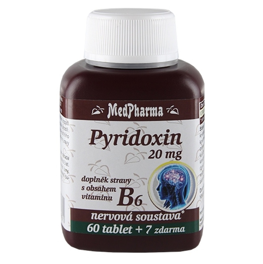 Levně MEDPHARMA Pyridoxin 20 mg 67 tablet