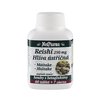 MEDPHARMA Reishi 250 mg + hlíva ústřičná + maitake + shiitake 67 tablet MEDPHARMA Reishi 250 mg + hlíva ústřičná + maitake + shiitake 67 tablet