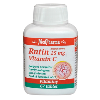 MEDPHARMA Rutin 25 mg + vitamin C 67 tablet