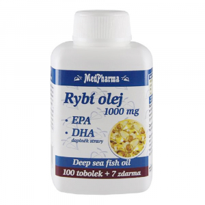 MEDPHARMA Rybí olej 1000 mg + EPA + DHA 107 tobolek MEDPHARMA Rybí olej 1000 mg + EPA + DHA 107 tobolek
