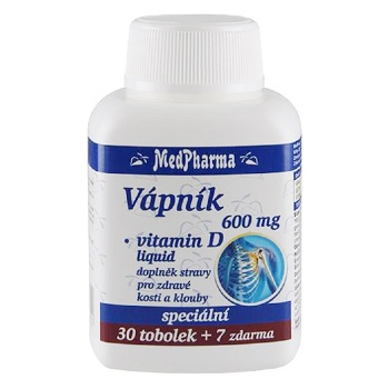 MEDPHARMA Vápník 600 mg s vitamínem D 37 tobolek