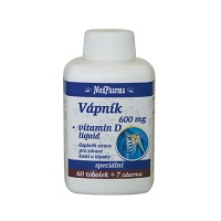 MEDPHARMA Vápník 600 mg + vitamín D3 67 tobolek