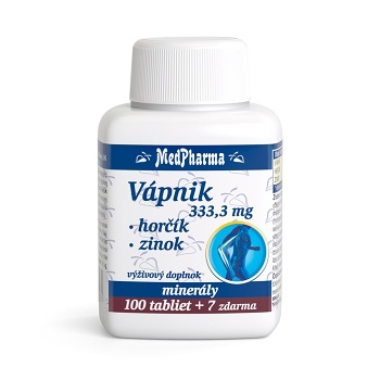MEDPHARMA Vápník + hořčík + zinek 107 tablet (Vícesložkové minerály) - Vícesložkové