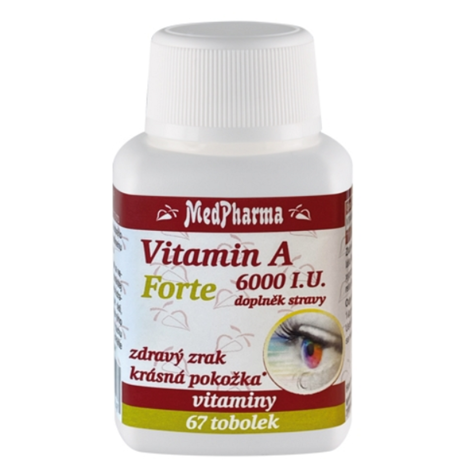 Levně MEDPHARMA Vitamin A 6000 I.U. forte 67 tobolek