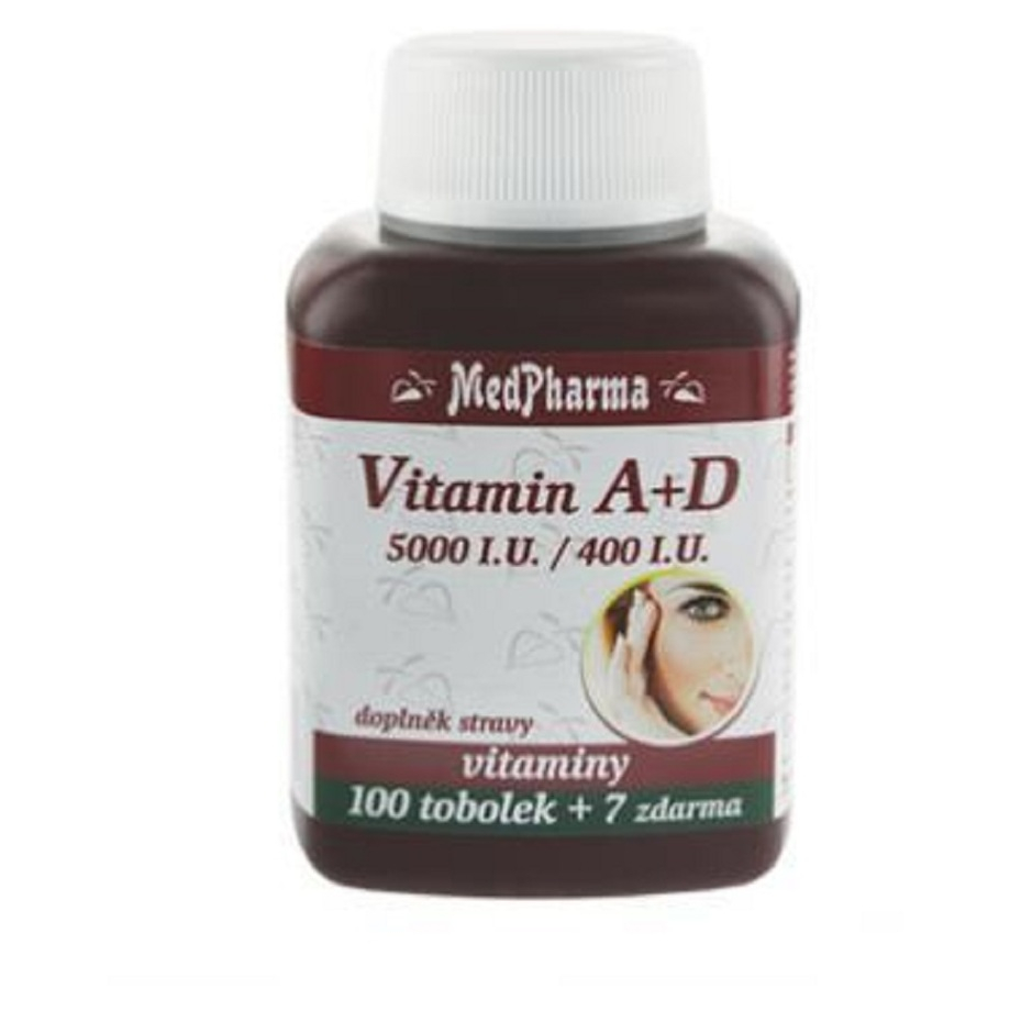 E-shop MEDPHARMA Vitamín A+D (5000 I.U./400 I.U.) 107 tobolek