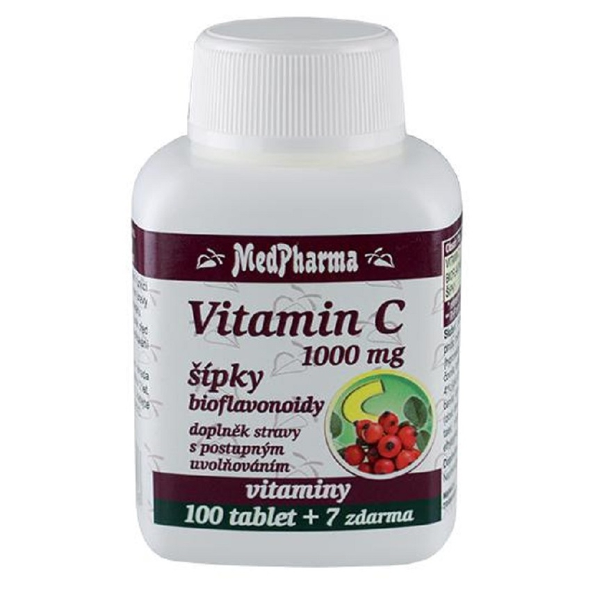E-shop MEDPHARMA Vitamín C 1000 mg s šípky 107 tablet