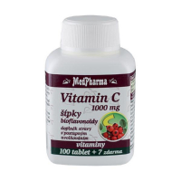 MEDPHARMA Vitamín C 1000 mg s šípky 107 tablet MEDPHARMA Vitamín C 1000 mg s šípky 107 tablet