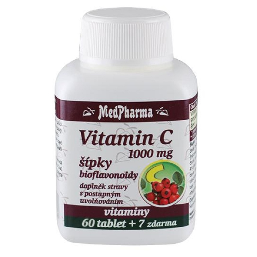E-shop MEDPHARMA Vitamín C 1000 mg s šípky 67 tablet