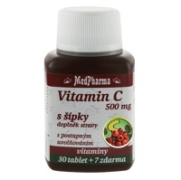 MEDPHARMA Vitamín C 500 mg s šípky 37 tablet