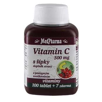 MEDPHARMA Vitamín C 500 mg s šípky 107 tablet