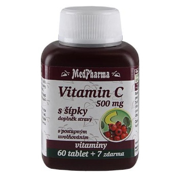 MEDPHARMA Vitamin C 500 mg s šípky 67 tablet