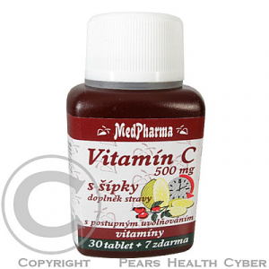 MedPharma Vitamín C 500mg s šípky tbl.37 prod.úč. MedPharma Vitamín C 500mg s šípky tbl.37 prod.úč.