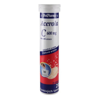 MedPharma Vitamin C 600 mg + Acerola tbl. eff. 20 MedPharma Vitamin C 600 mg + Acerola tbl. eff. 20