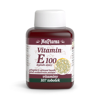 MEDPHARMA Vitamin E 100 107 tobolek (Vitamín E) - Jednosložkové