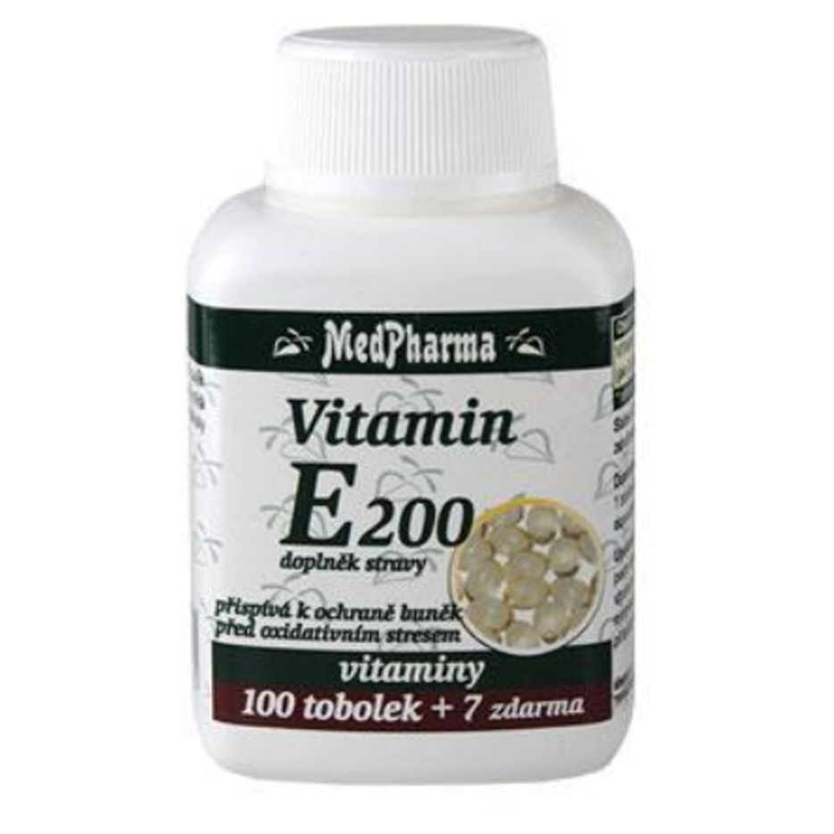 E-shop MEDPHARMA Vitamin E 200 100 tobolek + 7 ZDARMA