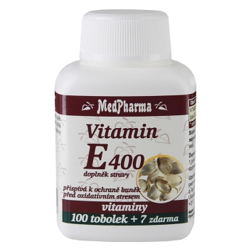 MEDPHARMA Vitamín E 400 107 tobolek, poškozený obal