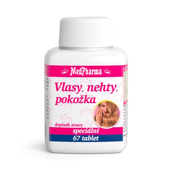 MEDPHARMA Vlasy nehty pokožka 67 tablet (Vitamíny na vlasy) - Vícesložkové