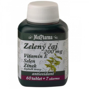 MedPharma Zelený čaj 200mg vit.E+Se+Zn tbl.67 MedPharma Zelený čaj 200mg vit.E+Se+Zn tbl.67