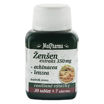 MEDPHARMA Žen-šen + echinacea + leuzea 37 tablet