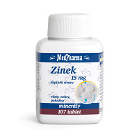 MEDPHARMA Zinek 15 mg 107 tablet