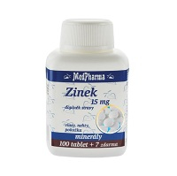 MEDPHARMA Zinek 15 mg 107 tablet