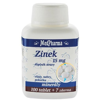 MEDPHARMA Zinek 15 mg 107 tablet