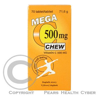 MEGA C-500mg chew. tbl.70