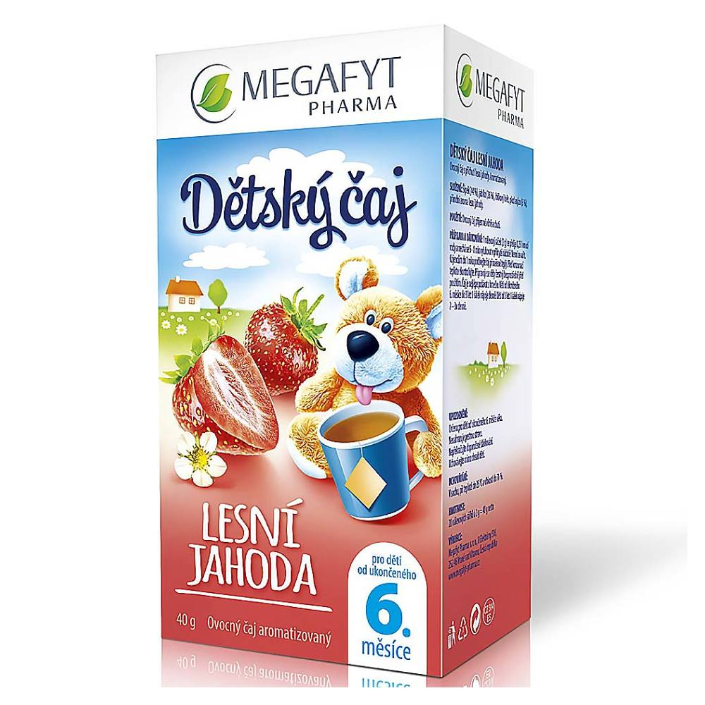 MEGAFYT Dětský čaj lesní jahoda 20 x 2 g