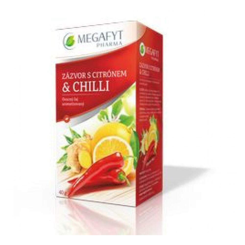 Levně MEGAFYT Ovocný čaj se zázvorem, citrónem a chilli 20 x 2 g