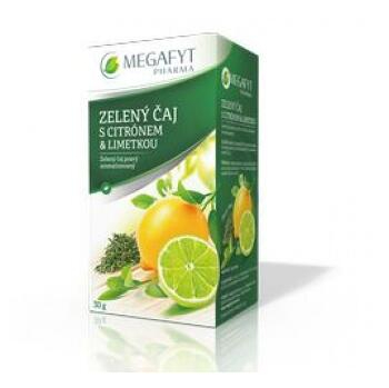 MEGAFYT Zelený čaj pravý s příchutí citrónu a limetky 20 x 1,5 g