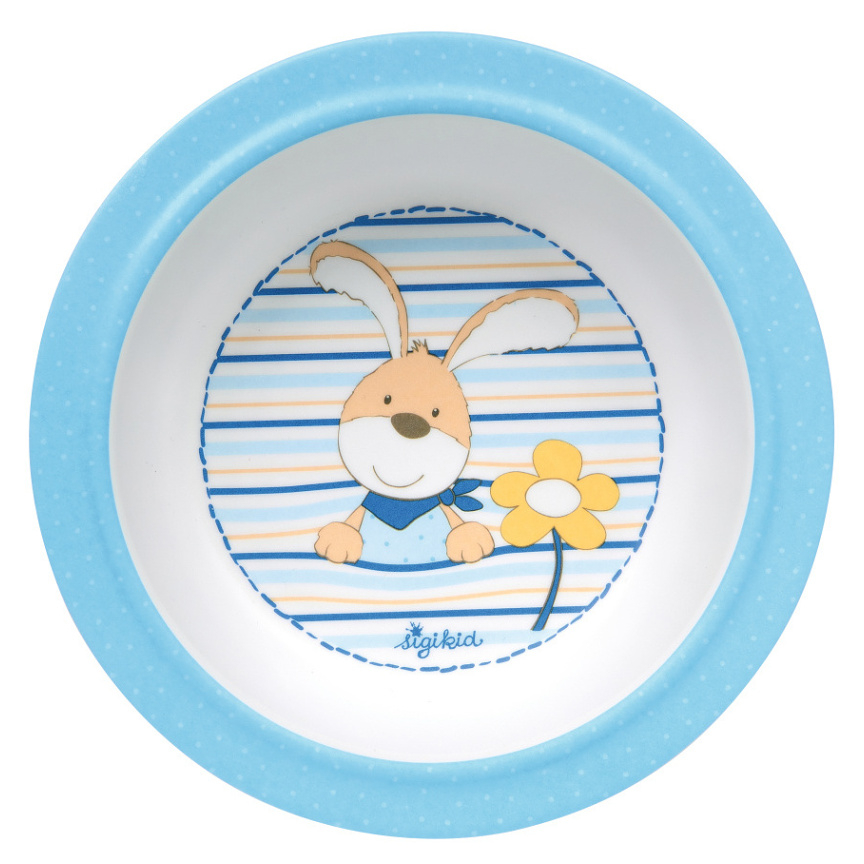 E-shop SIGIKID Melamin baby mistička se silikonem Semmel Bunny 15,5 cm