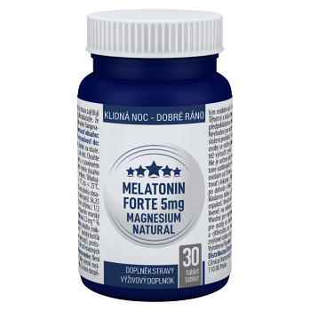 CLINICAL Melatonin forte 5 mg magnesium natural 30 tablet (Na spánek) - Vícesložkové