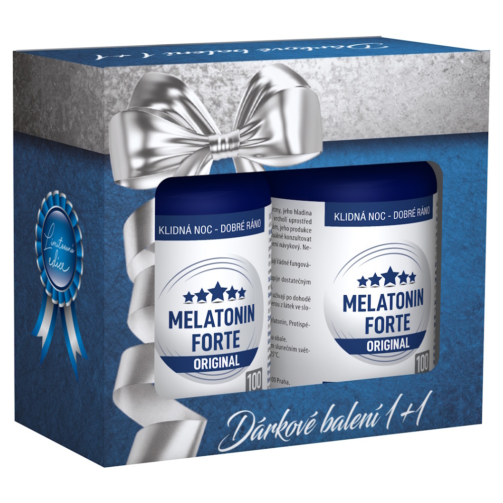 CLINICAL Melatonin forte original 100 + 100 tablet DÁRKOVÉ balení