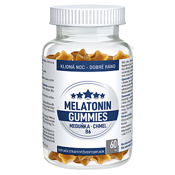 CLINICAL Melatonin Gummies 60 pektinových bonbónů (Na spánek) - Vícesložkové
