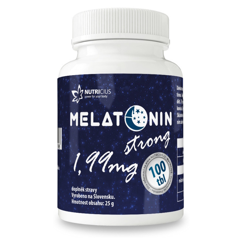 Levně NUTRICIUS Melatonin strong 1,99 mg 100 tablet