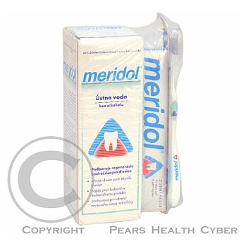 Meridol zubní pasta 75 ml + ústní voda 400 ml + kartáček Meridol