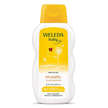 WELEDA Měsíčkový olej bez parfemace 200 ml (Dětské oleje) - Čistící, Zklidňující, Ochranný, Regenerační, Zvláčňující