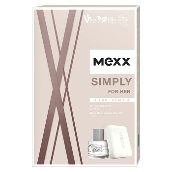 MEXX Simply For Her Toaletní voda 20 ml + mýdlo 75 g